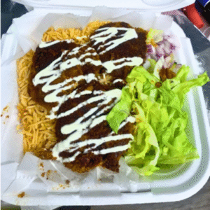 Shami Kebab Over Rice