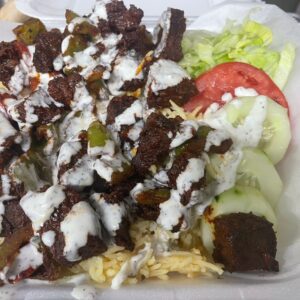 Doner Kebab Over Rice
