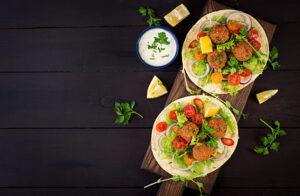 Shami Kebab Caesar Salad